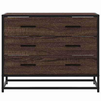 Drawer Cabinet Brown Oak 70x41x56 cm Engineered Wood