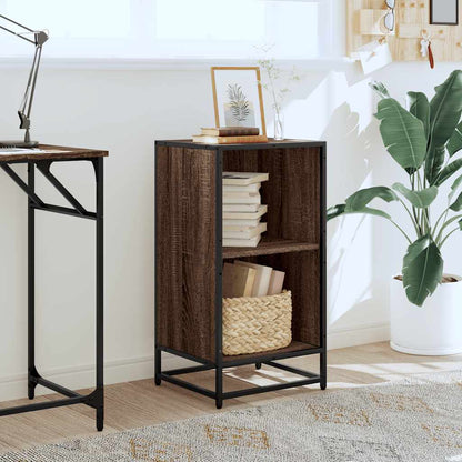Book Cabinet Brown Oak 40x35x76 cm Engineered Wood