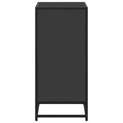 Book Cabinet Black 60x35x76 cm Engineered Wood