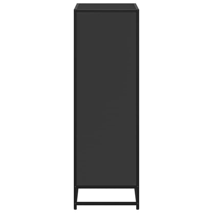 Book Cabinet Black 60x35x107.5 cm Engineered Wood
