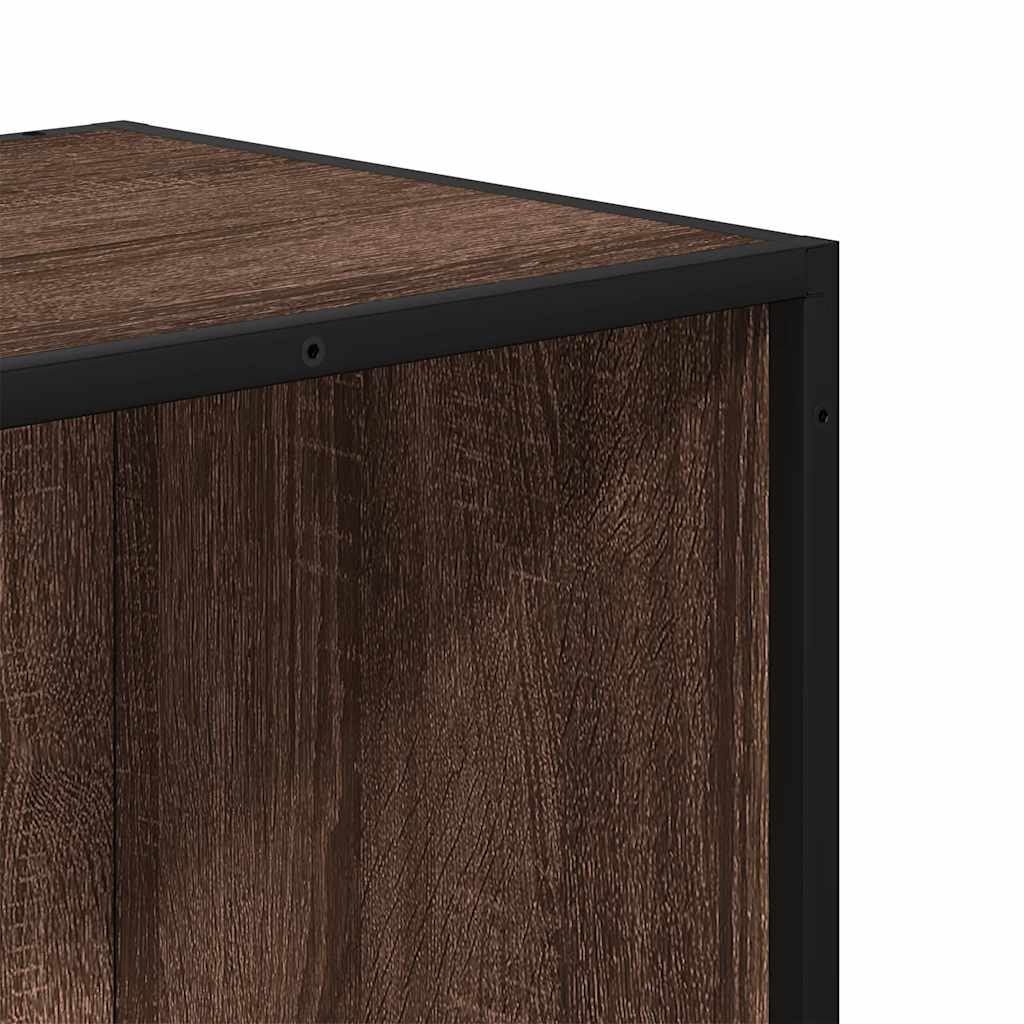 Book Cabinet Brown Oak 80.5x35x107.5 cm Engineered Wood