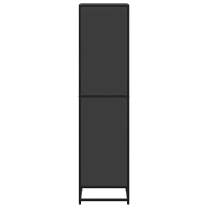 Book Cabinet Black 40x35x139 cm Engineered Wood