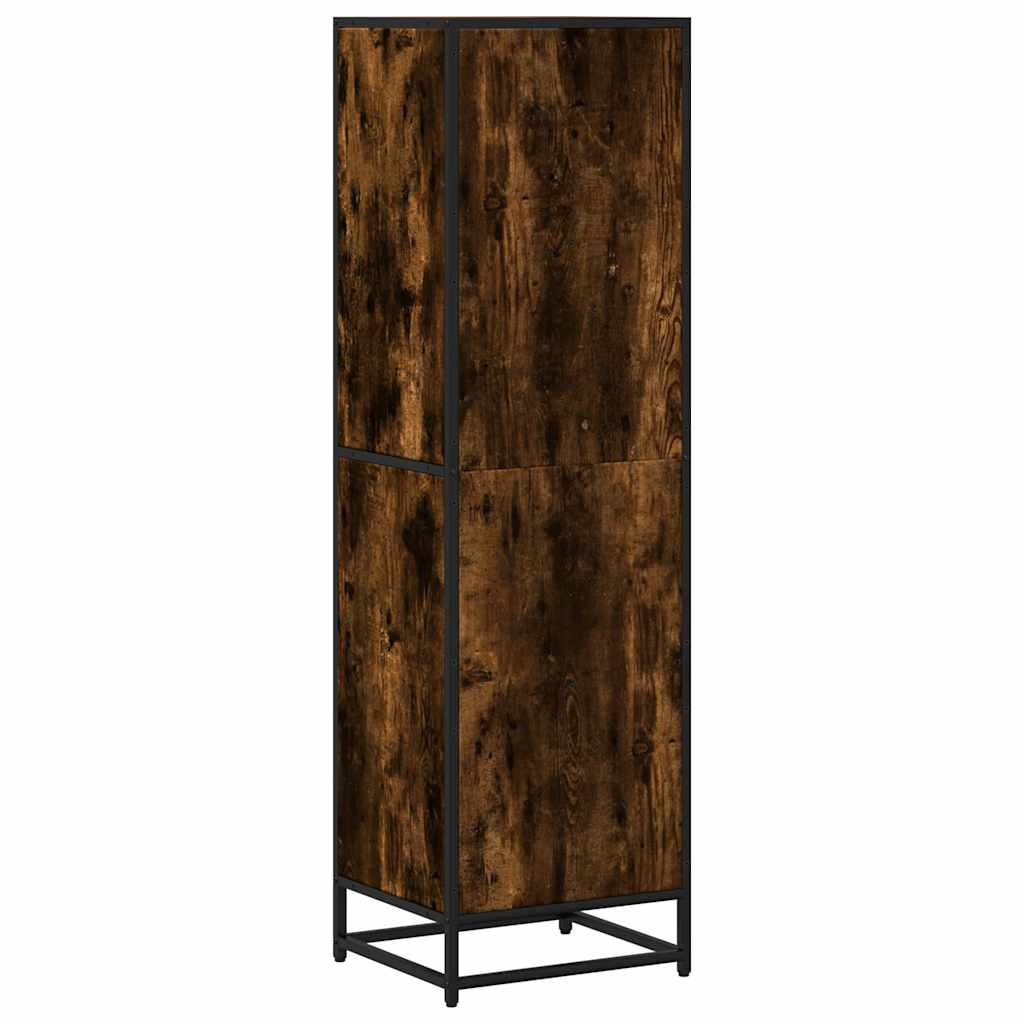 Book Cabinet Smoked Oak 40x35x139 cm Engineered Wood