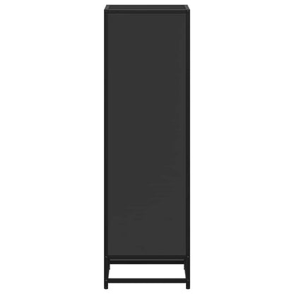 Book Cabinet Black 33.5x33x107.5 cm Engineered Wood