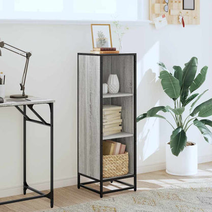 Book Cabinet Grey Sonoma 33.5x33x107.5 cm Engineered Wood