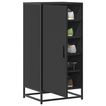 Shoe Rack Black 48x38x97.5 cm Engineered Wood