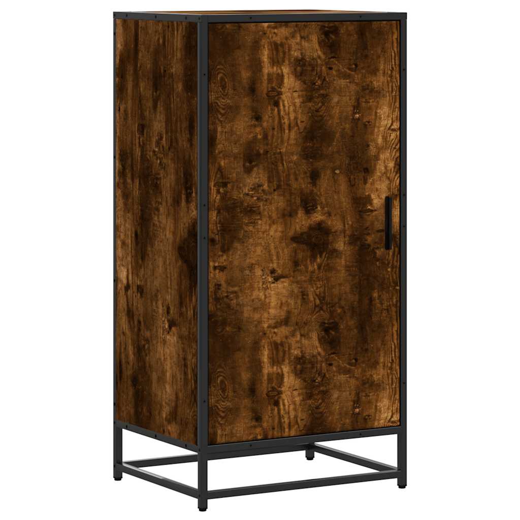 Shoe Rack Smoked Oak 48x38x97.5 cm Engineered Wood