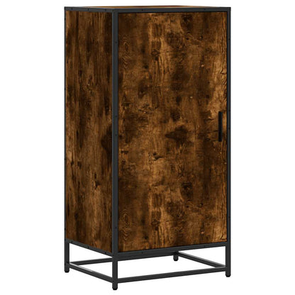 Shoe Rack Smoked Oak 48x38x97.5 cm Engineered Wood