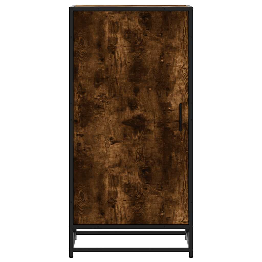 Shoe Rack Smoked Oak 48x38x97.5 cm Engineered Wood