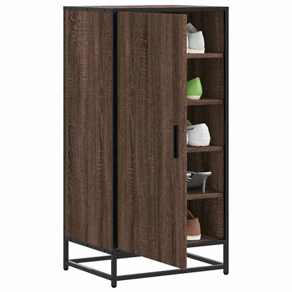 Shoe Rack Brown Oak 48x38x97.5 cm Engineered Wood