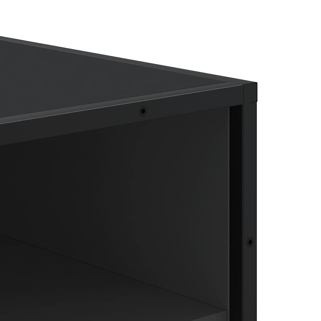 Shoe Rack Black 48x38x97.5 cm Engineered Wood