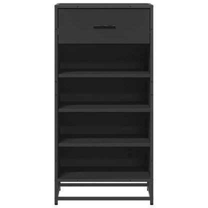 Shoe Rack Black 48x38x97.5 cm Engineered Wood