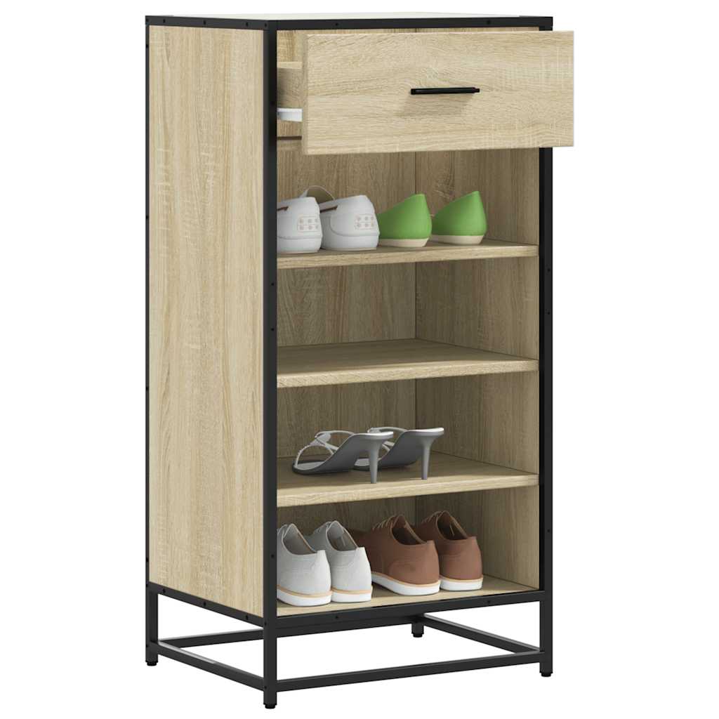 Shoe Rack Sonoma Oak 48x38x97.5 cm Engineered Wood