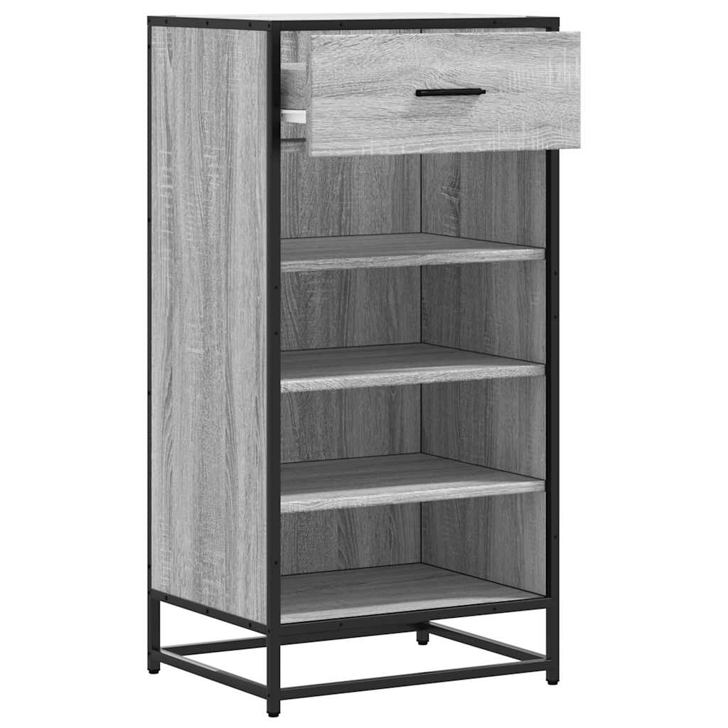 Shoe Rack Grey Sonoma 48x38x97.5 cm Engineered Wood