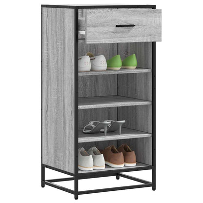 Shoe Rack Grey Sonoma 48x38x97.5 cm Engineered Wood