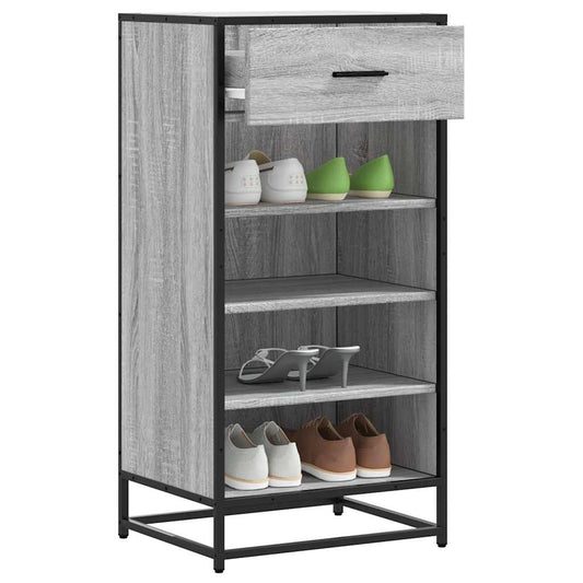 Shoe Rack Grey Sonoma 48x38x97.5 cm Engineered Wood