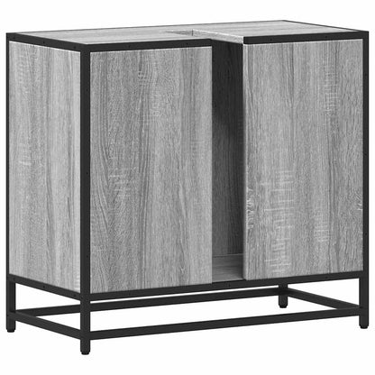 Bathroom Sink Cabinet Grey Sonoma 65x33x60 cm Engineered Wood
