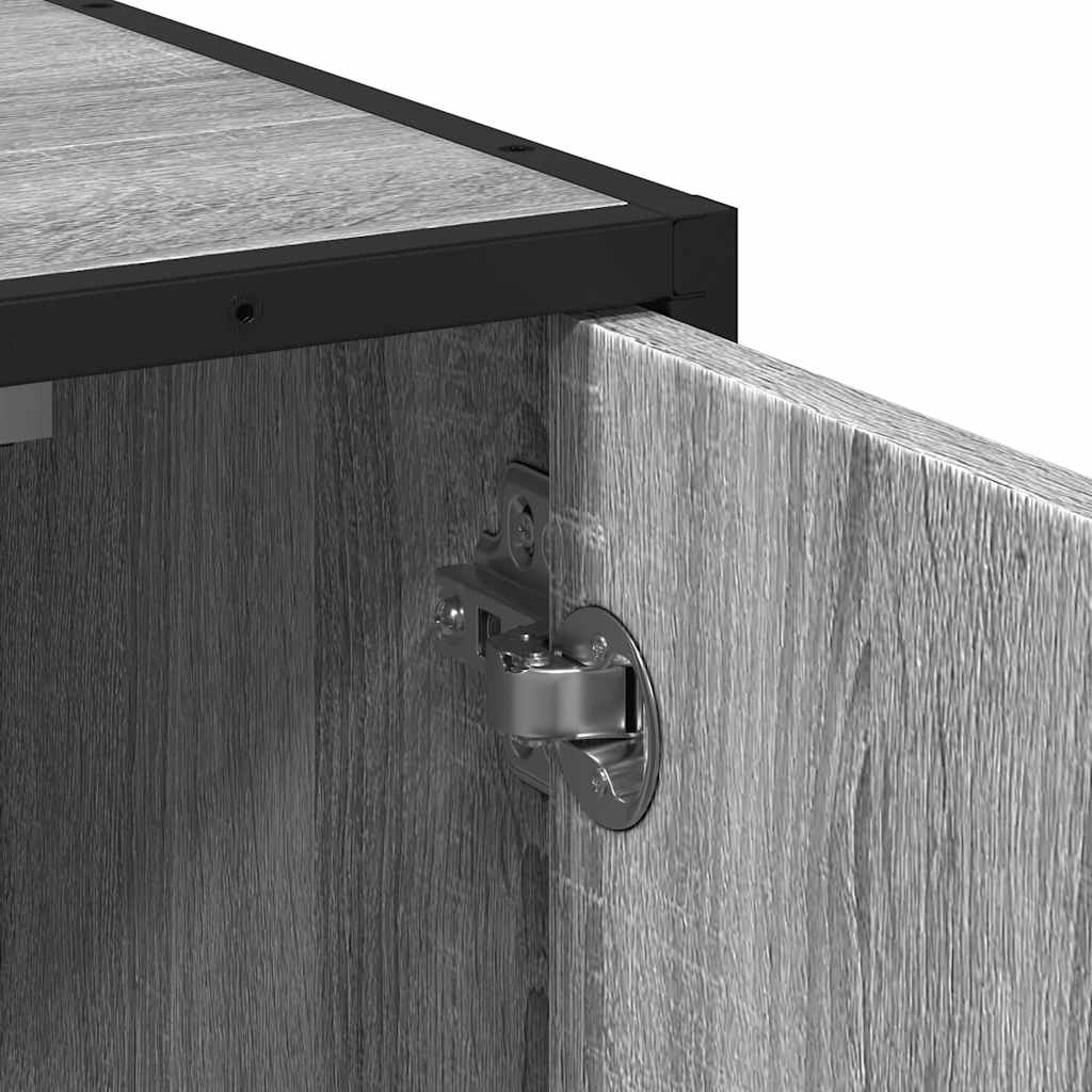 Bathroom Sink Cabinet Grey Sonoma 65x33x60 cm Engineered Wood
