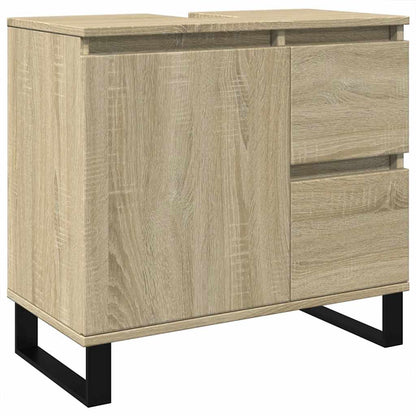 Bathroom Cabinet Sonoma Oak 65x33x60 cm Engineered Wood