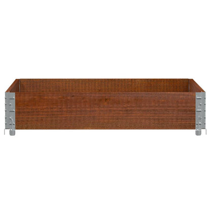Garden Planter Brown 100x100 cm Solid Wood Pine