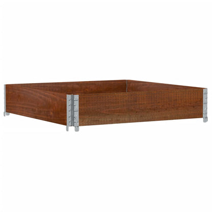 Garden Planter Brown 100x100 cm Solid Wood Pine