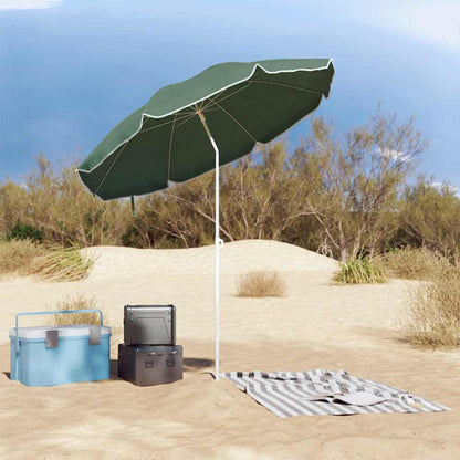 Beach Parasol Green 161 x 193 cm Polyester