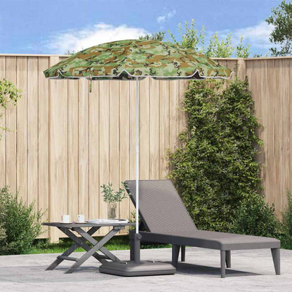 Beach Parasol Green 206 x 206 x 212 cm Polyester and Metal