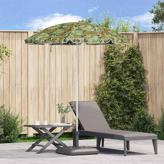 Beach Parasol Green 206 x 206 x 212 cm Polyester and Metal