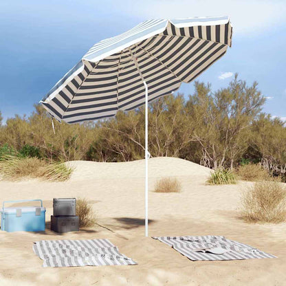 Beach Parasol Blue 263 x 263 x 272 cm Polyester and Metal
