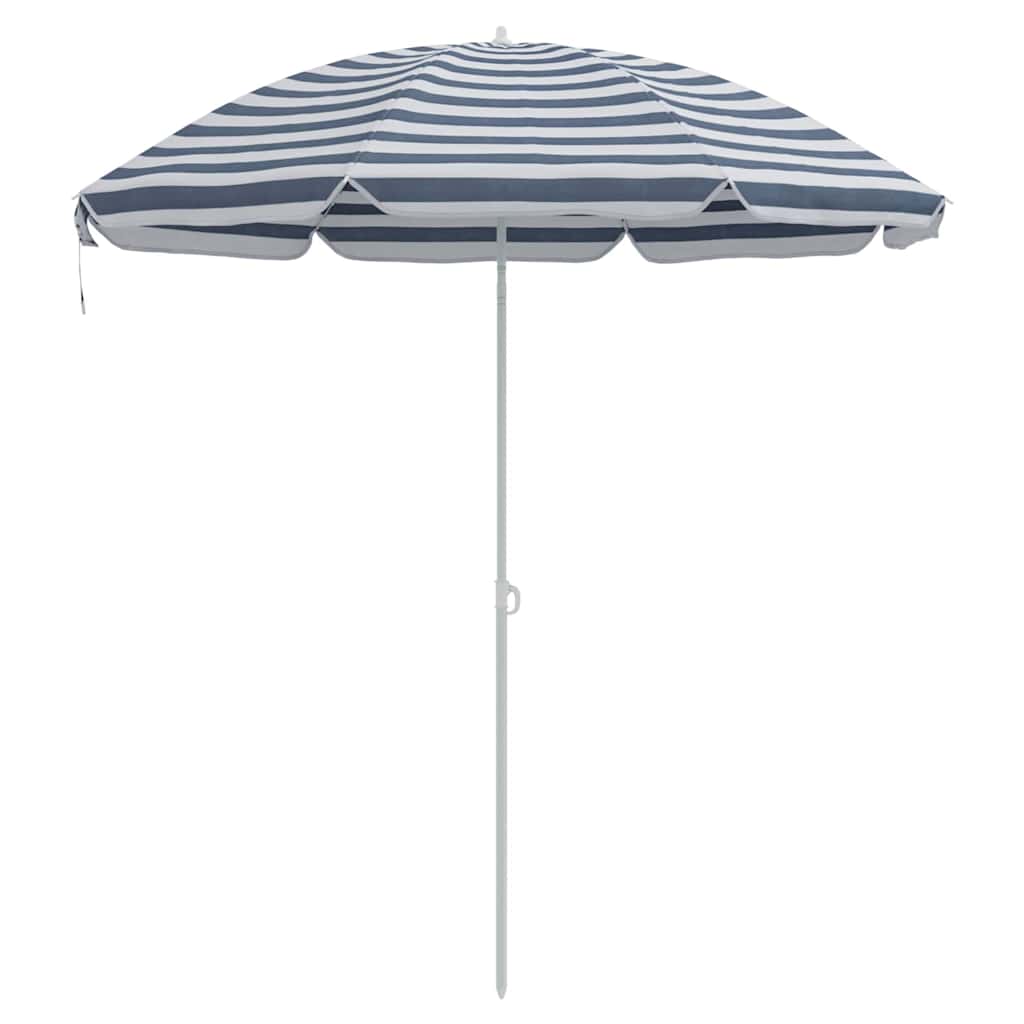 Beach Parasol Blue 263 x 263 x 272 cm Polyester and Metal
