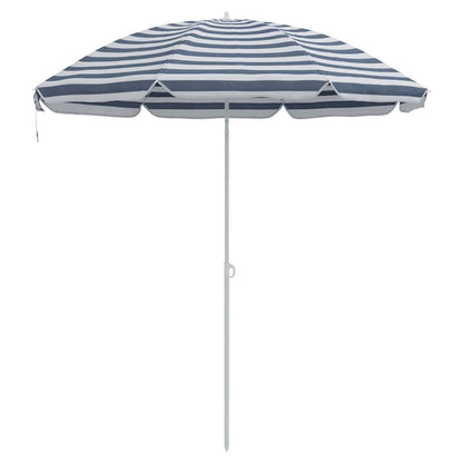 Beach Parasol Blue 263 x 263 x 272 cm Polyester and Metal