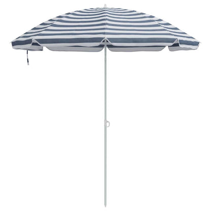 Beach Parasol Blue 263 x 263 x 272 cm Polyester and Metal