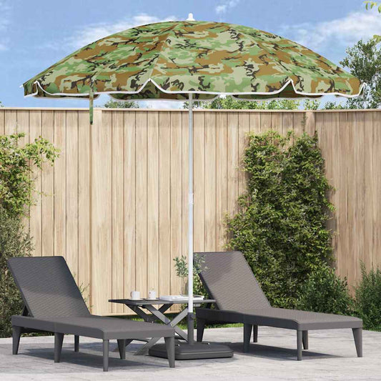 Beach Parasol Green 263 x 263 x 272 cm Polyester and Metal