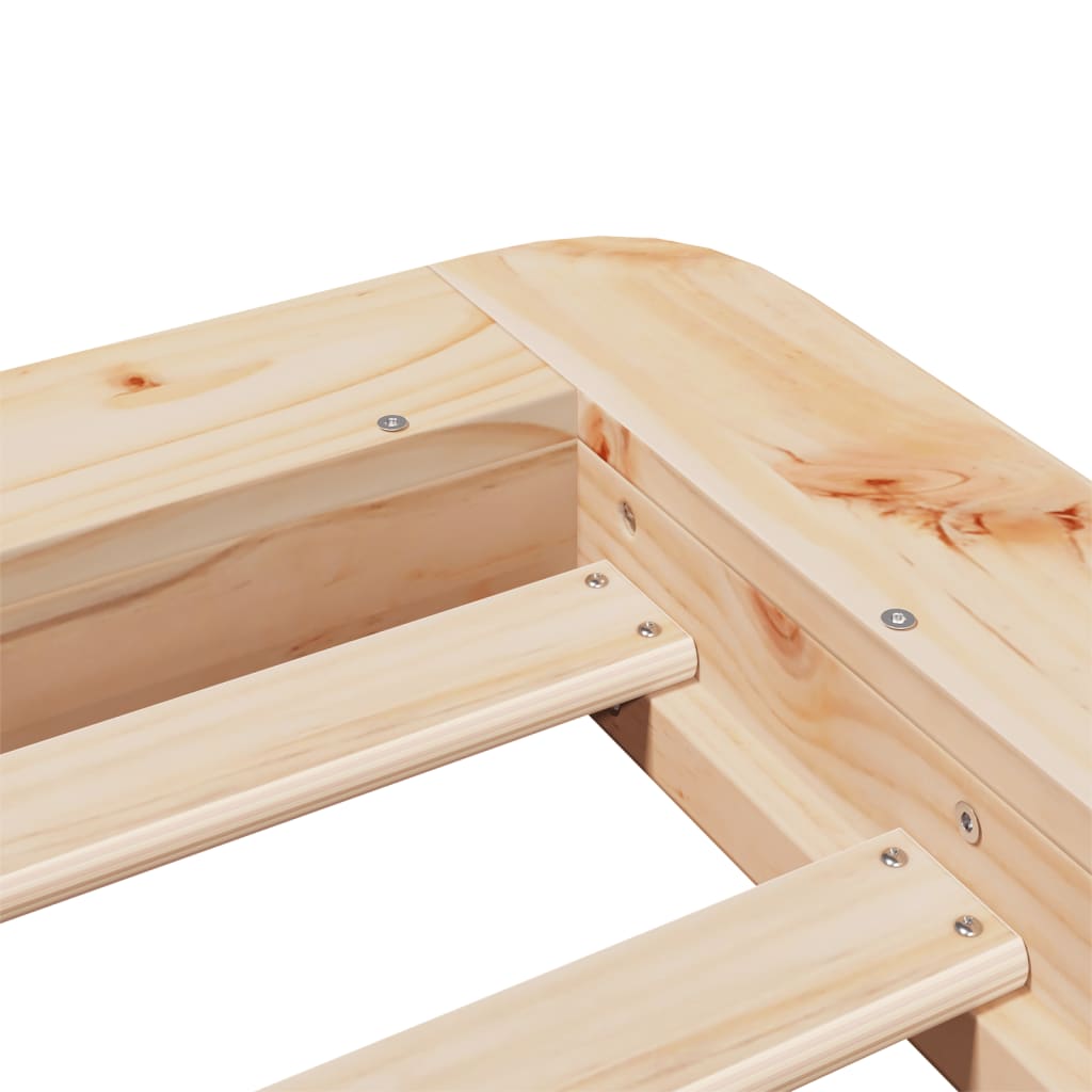Bed Frame without Mattress 90x190 cm Single Solid Wood Pine