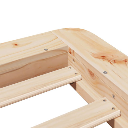 Bed Frame without Mattress 90x190 cm Single Solid Wood Pine