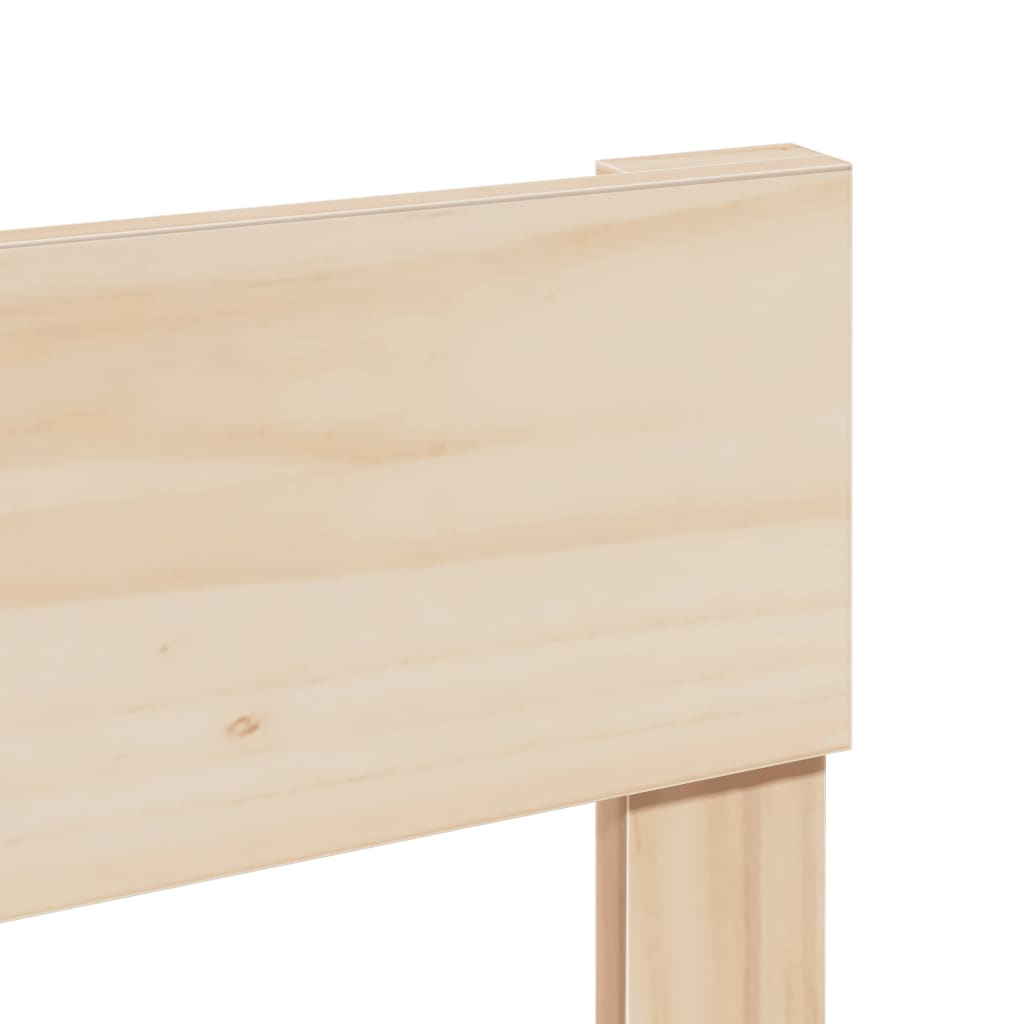 Bed Frame without Mattress 90x200 cm Solid Wood Pine