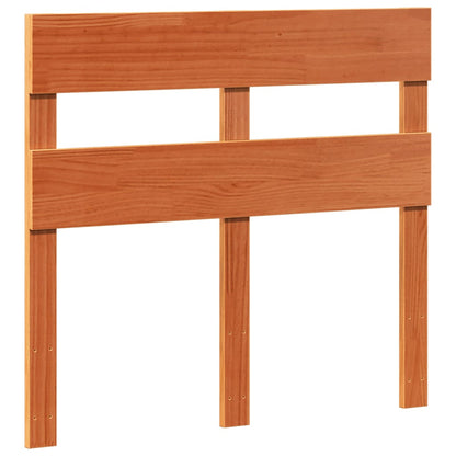 Bed Frame without Mattress Wax Brown 100x200 cm Solid Wood Pine