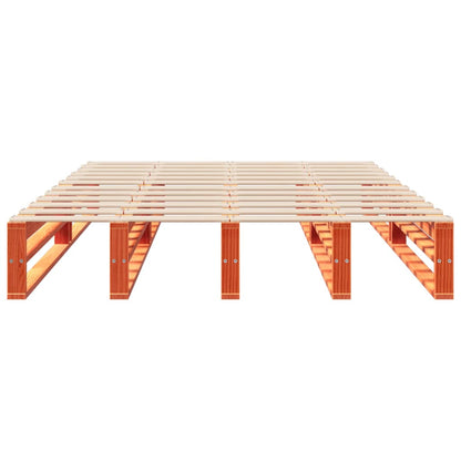 Bed Frame without Mattress Wax Brown 140x200 cm Solid Wood Pine