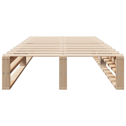 Bed Frame without Mattress 90x190 cm Single Solid Wood Pine