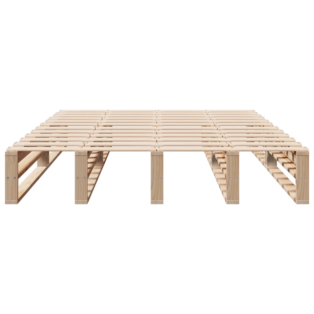 Bed Frame without Mattress 120x190 cm Small Double Solid Wood Pine