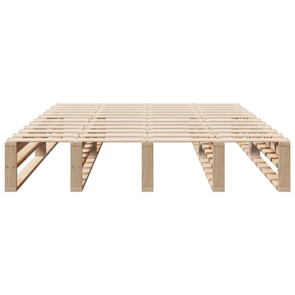Bed Frame without Mattress 120x190 cm Small Double Solid Wood Pine