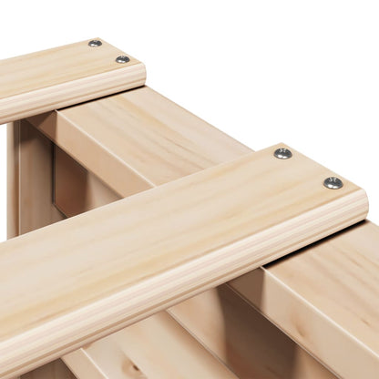 Bed Frame without Mattress 120x190 cm Small Double Solid Wood Pine
