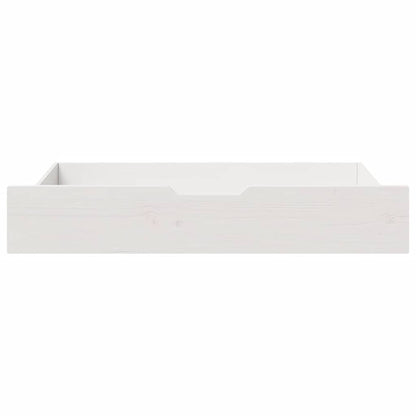 Under-Bed Drawers 2 pcs White 90x55x17 cm Solid Wood Pine