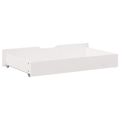 Under-Bed Drawers 2 pcs White 90x55x17 cm Solid Wood Pine