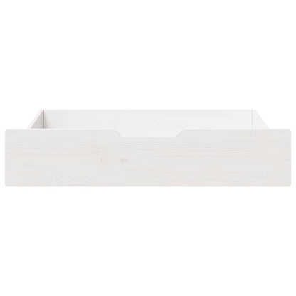 Under-Bed Drawers 2 pcs White 80x55x17 cm Solid Wood Pine
