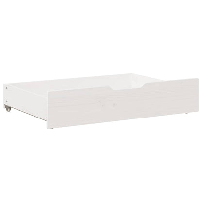 Under-Bed Drawers 2 pcs White 80x55x17 cm Solid Wood Pine