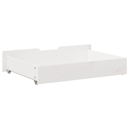 Under-Bed Drawers 2 pcs White 80x55x17 cm Solid Wood Pine