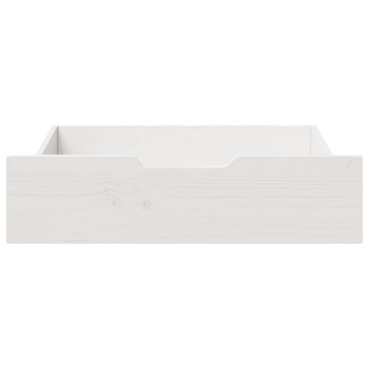 Under-Bed Drawers 2 pcs White 75x55x17 cm Solid Wood Pine