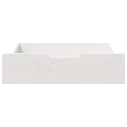 Under-Bed Drawers 2 pcs White 65x55x17 cm Solid Wood Pine
