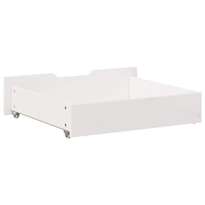 Under-Bed Drawers 2 pcs White 65x55x17 cm Solid Wood Pine